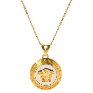 VERSACE  Medusa Head Medallion Necklace